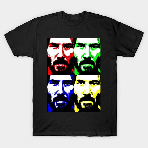 Keanu Reeves (collage) T-Shirt by d1a2n3i4l5